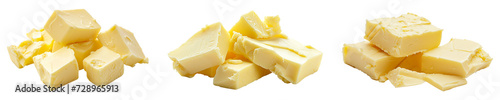 Butter on transparent background, PNG collection
