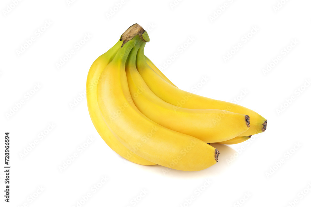 Bunch of bananas isolated on white background