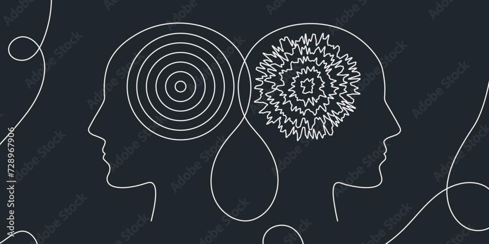 Metaphor bipolar disorder, Double face, Split personality, Parkinson ...
