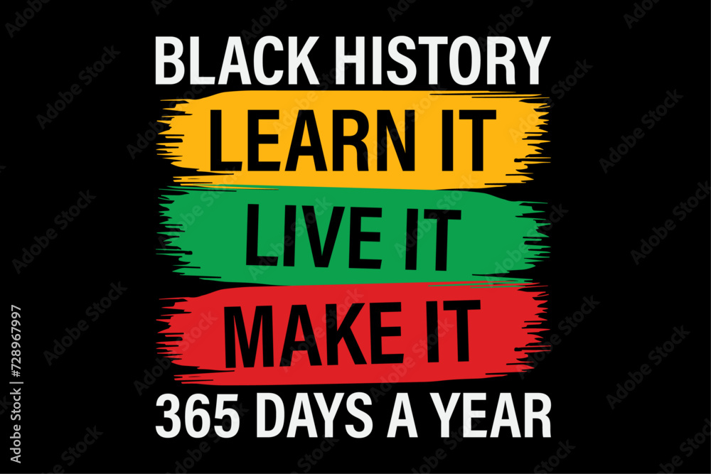 Obraz premium Black History Month T-Shirt Design
