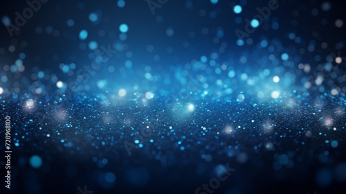 blue glow particle abstract bokeh background 