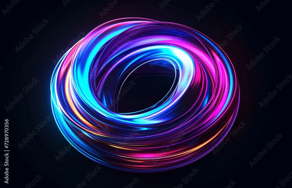 holographic 3D circle shape, abstract background holographic 3D circle shape, abstract background