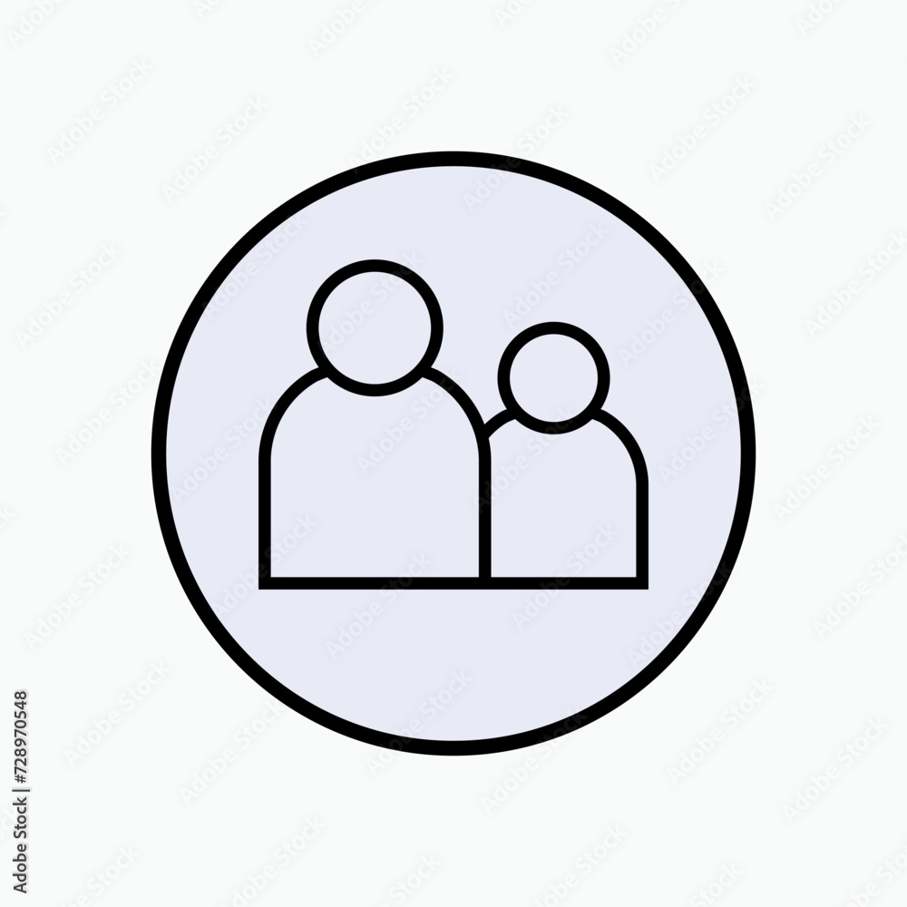 People Icon. Society, Group Symbol - Vector. People Icon. Society, Group Symbol - Vector.