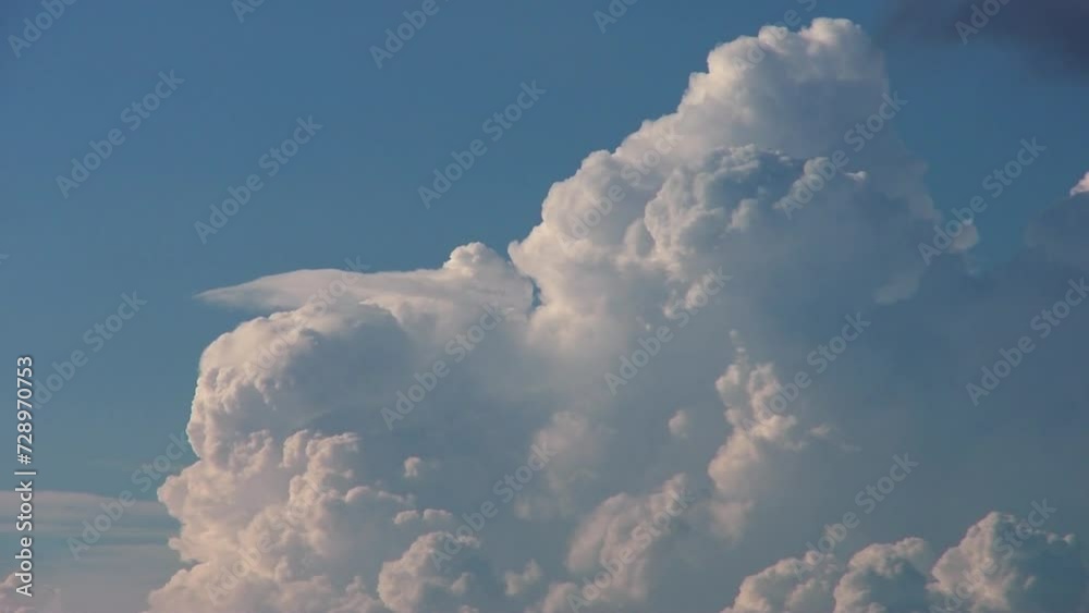 Time lapse sky 02 : Blue sky with white cloud.