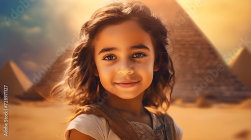 Egypt queen kid digital art illustration photo