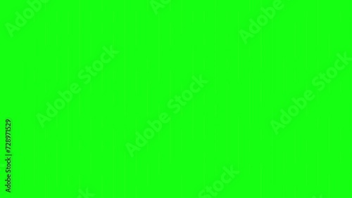 Tetris shapes wipe transition on green screen background