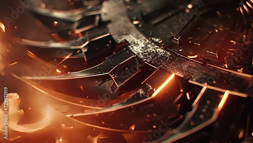 Fierce and melodic the clangs of iron instruments intertwine in a dramatic musical display reminding us of the raw power and elegance of the metal.