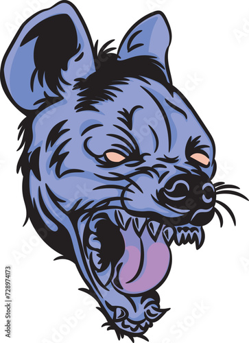 Wallpaper Mural Hyena Mascot Logo Torontodigital.ca