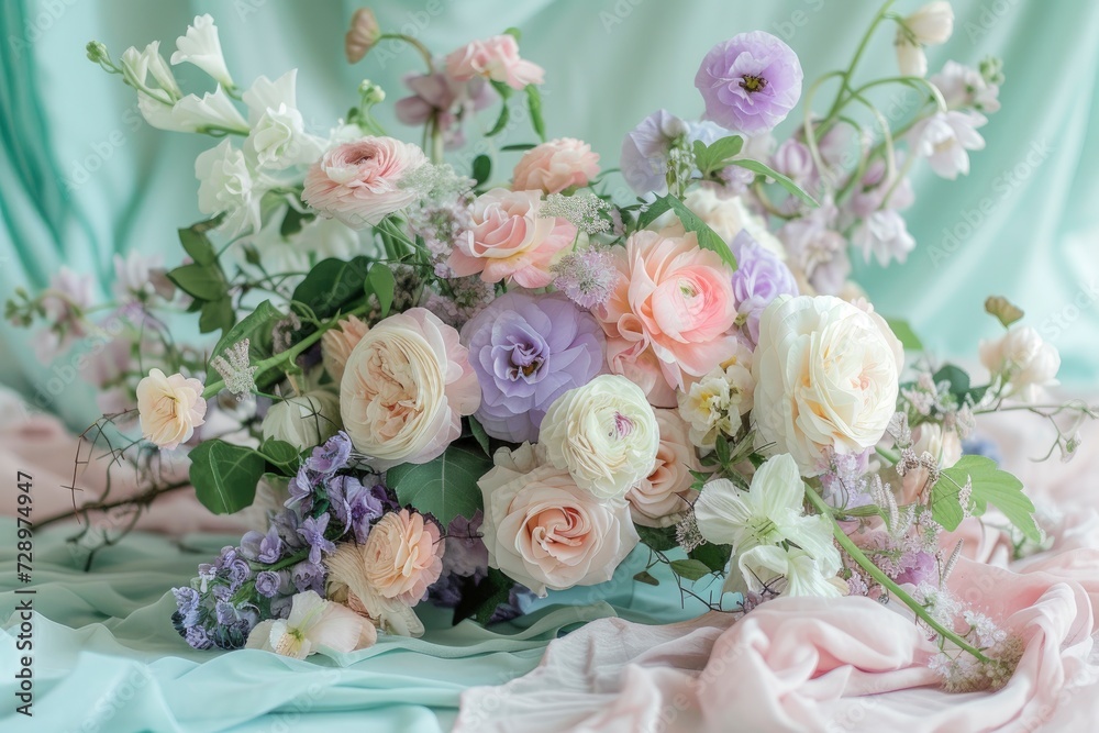 pastel hues background - generative ai pastel hues background - generative ai
