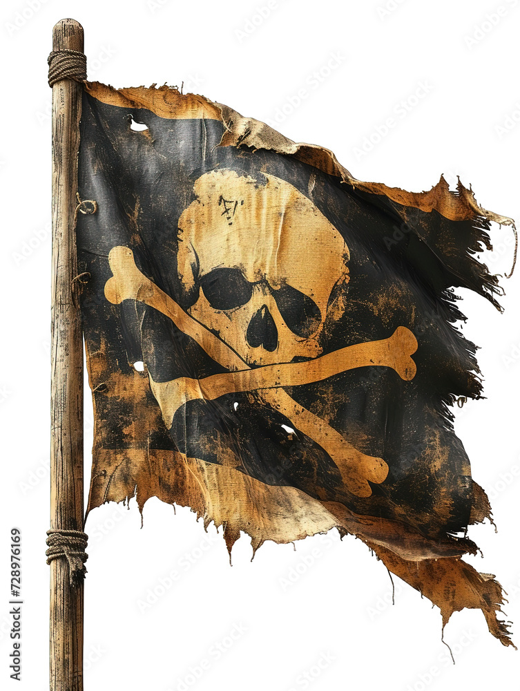 Fototapeta premium Skull Pirates Flag