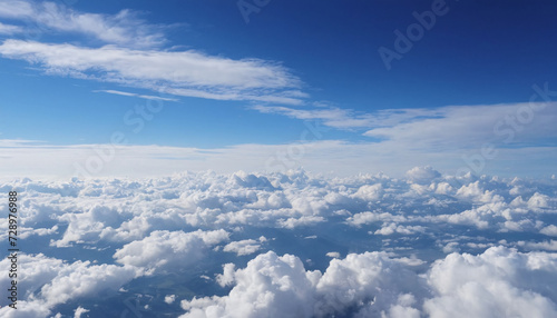 Sky above the clouds aerial landscape background © umut hasanoglu