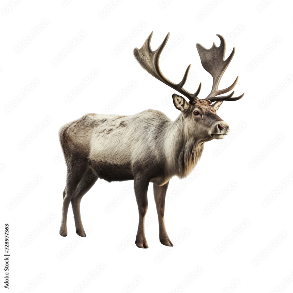 Fototapeta premium Reindeer PNG Cutout, Generative AI