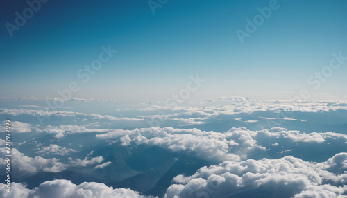 Sky above the clouds aerial landscape background © umut hasanoglu
