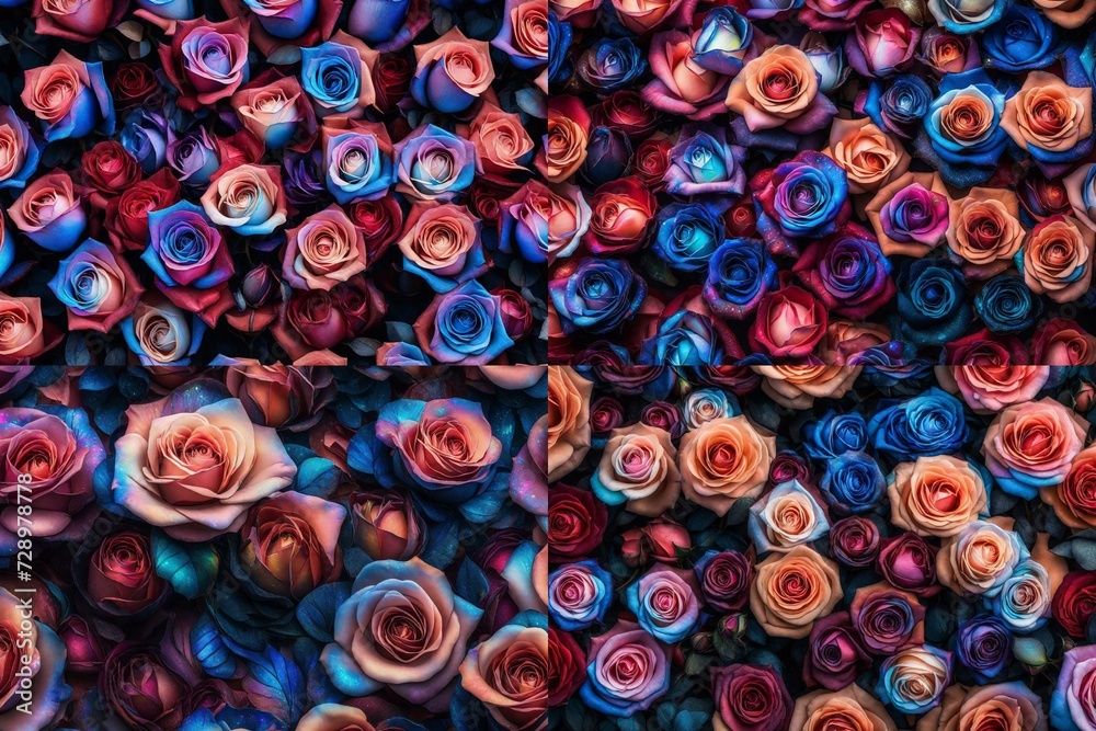pink and purple rose flower in full frame very preset background pink and purple rose flower in full frame very preset background