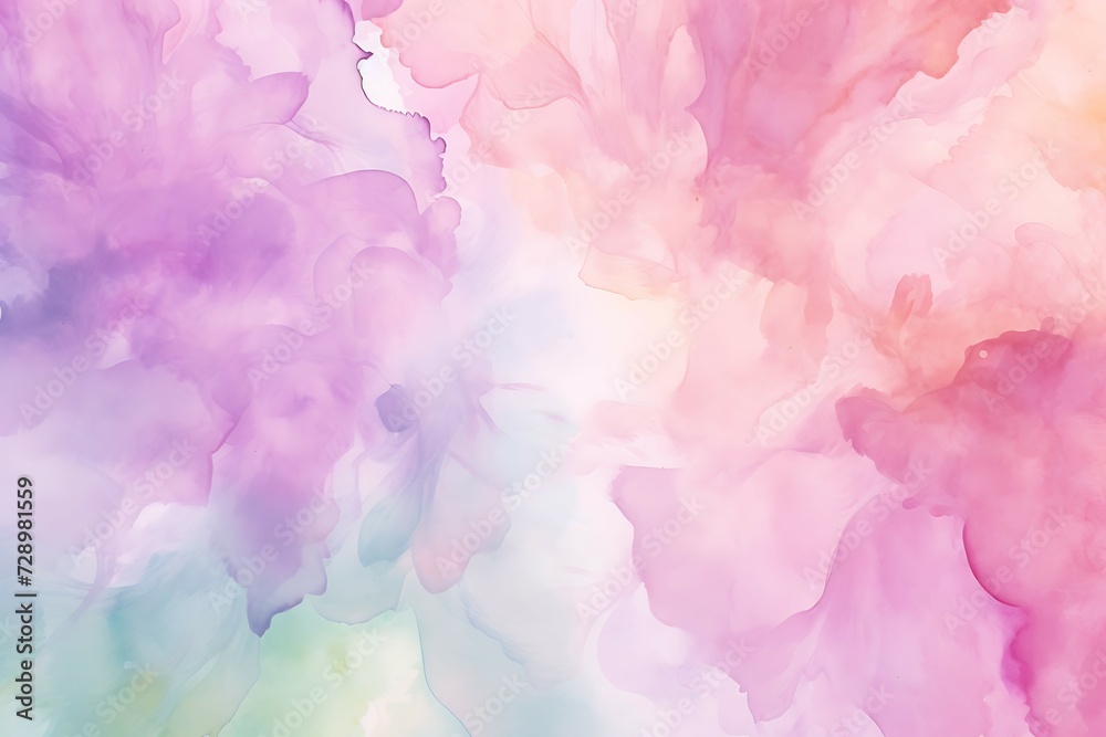 Pink watercolor wave background
