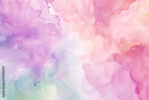 Pink watercolor wave background 