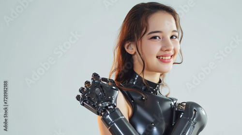 woman with prosthetic arm