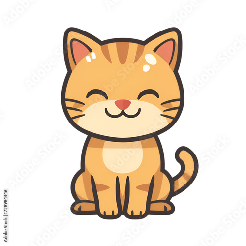 Cat clipart on transparent background