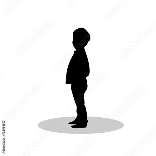 Kids sihouette illustration