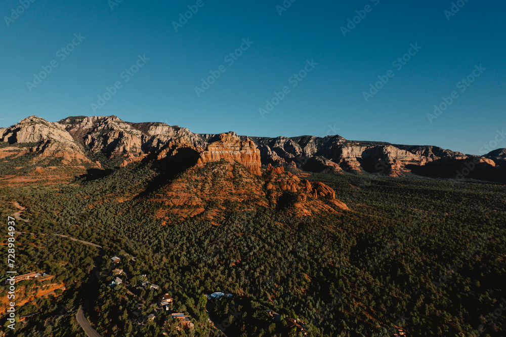 sunset in the red mountains Sedona