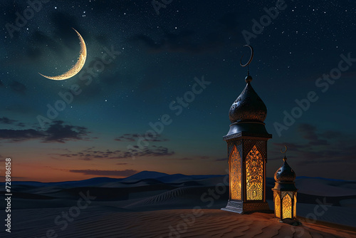 ramadan Kareem  Ramadan crescent moon  Eid Mubarak Islamic festival social media banner and Eid Mubarak Post Template  islam