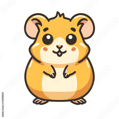 Hamster clipart on transparent background