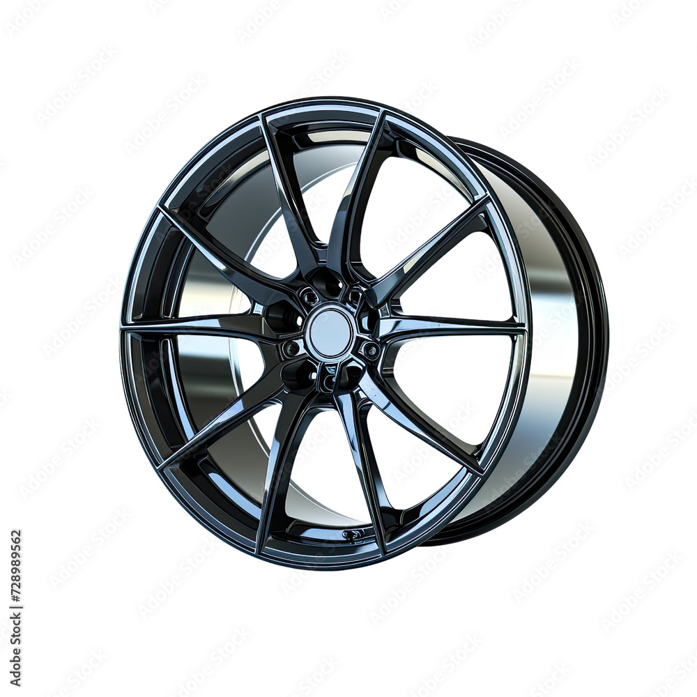 Alloy wheel on transparent background Alloy wheel on transparent background