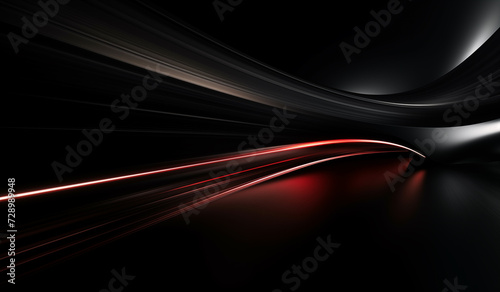Light trails, speed light streaks background, motion blur speed effect.