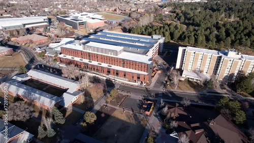 Northern Arizona University Campus, Flagstaff USA, Aerial View of Student Academic Services Building and Sechrist Hall photo