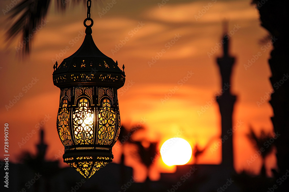 ramadan Kareem, Ramadan crescent moon, Eid Mubarak Islamic festival social media banner and Eid Mubarak Post Template, islam