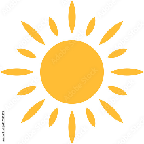 Sun icon for your web design, logo, UI. illustration