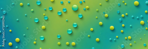 Beaded Shapes in Lime and Cyan