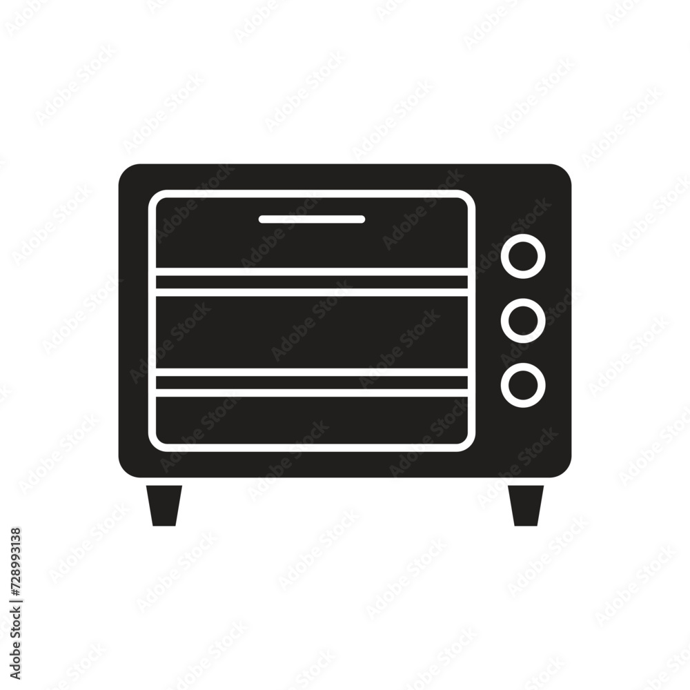 Electric oven icon design, isolated on white background, vector illustration Electric oven icon design, isolated on white background, vector illustration