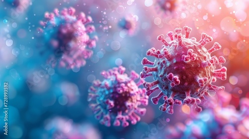 Artistry in Science: Microstock Images Featuring Abstract Virus Formations © Thanate