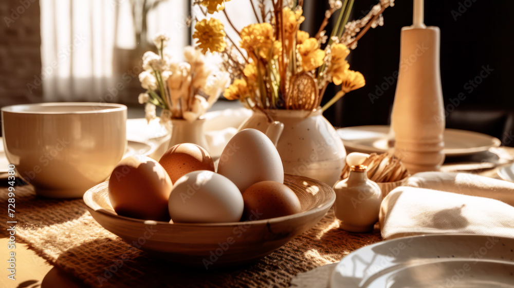 Easter table setting Easter table setting