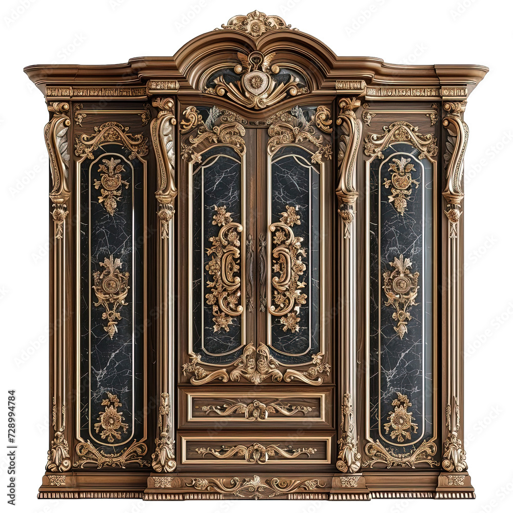 Luxury brown cabinet