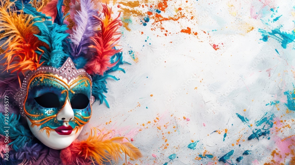 Masquerade Mask concept carnival - obrazy, fototapety, plakaty 