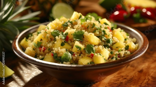 Savor the Vibrant Delights of Pineapple and Cilantro Quinoa Salad