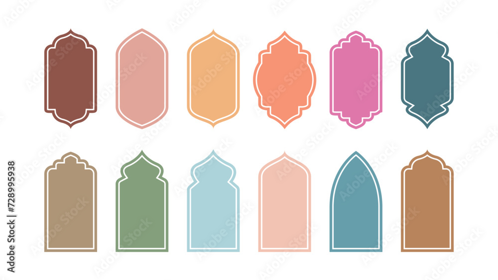 Collection oriental style islamic windows Collection oriental style islamic windows
