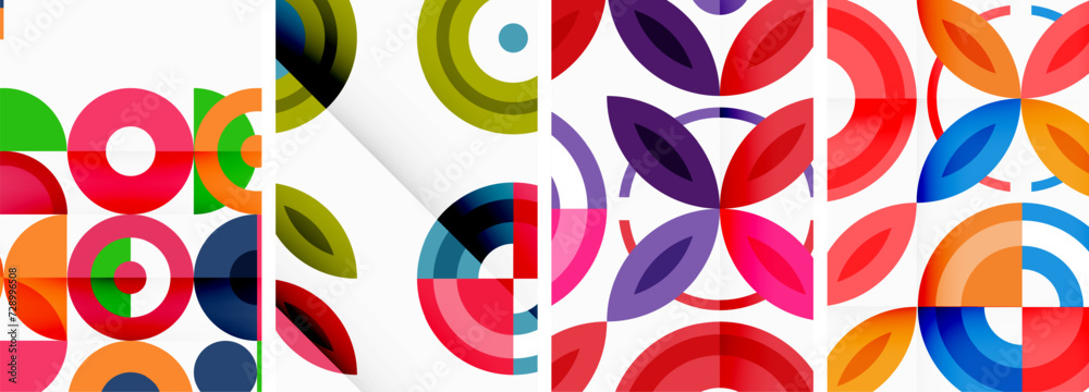Round geometric elements and circles in background design for wallpaper, business card, cover, poster, banner, brochure, header, website Round geometric elements and circles in background design for wallpaper, business card, cover, poster, banner, brochure, header, website