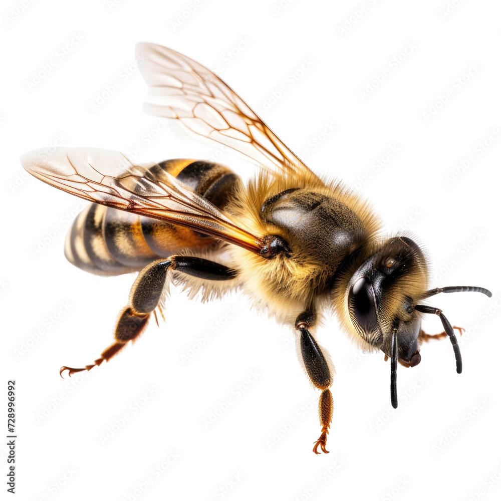 Bee on transparent background Bee on transparent background