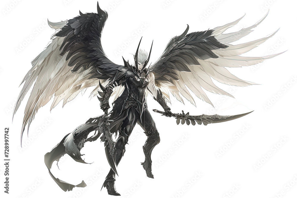 Demon King with wings Illustration Demon King with wings Illustration