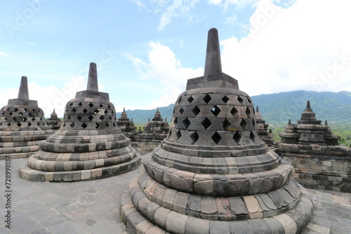 ボロブドゥール遺跡　インドネシア　スマラン
