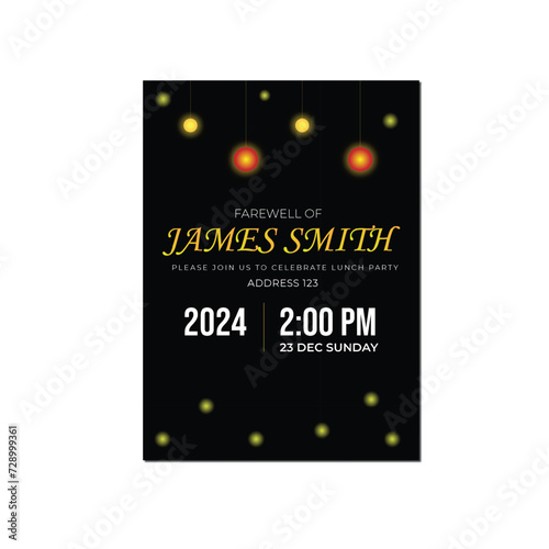 Farewell invitation flyer