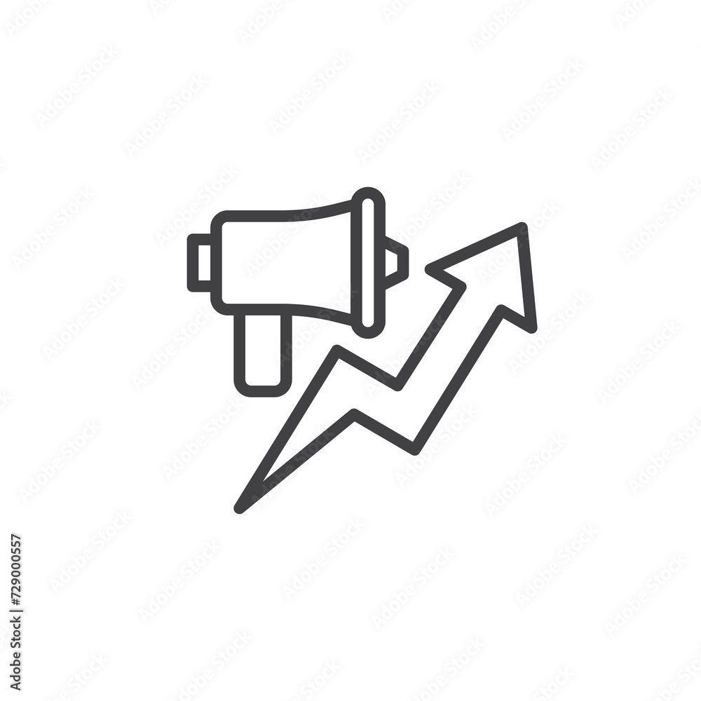 Successful Marketing line icon Successful Marketing line icon