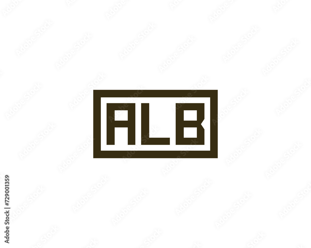 ALB Logo design vector template