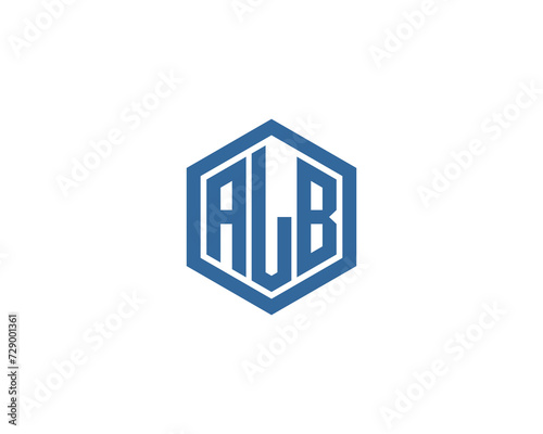 ALB Logo design vector template
