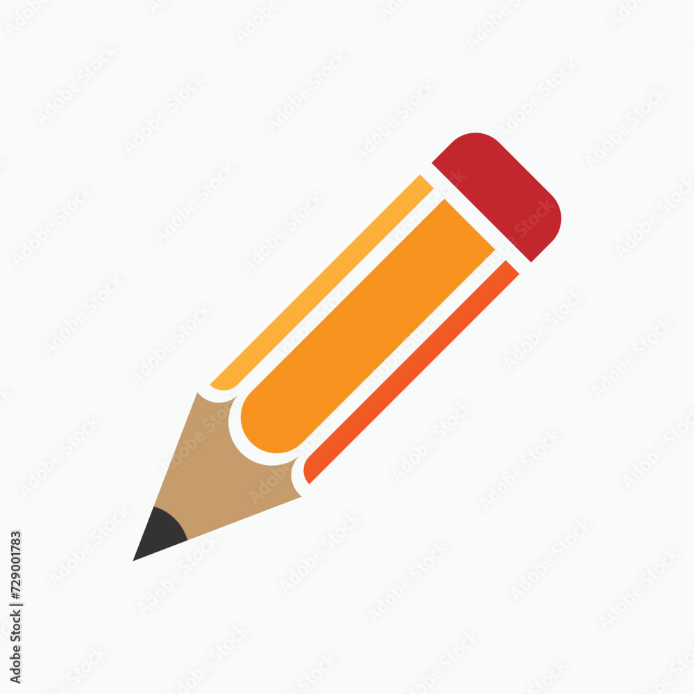 Pencil Icon. Instrument for Writing, Drawing. Edit, Write Symbol. Pencil Icon. Instrument for Writing, Drawing. Edit, Write Symbol.