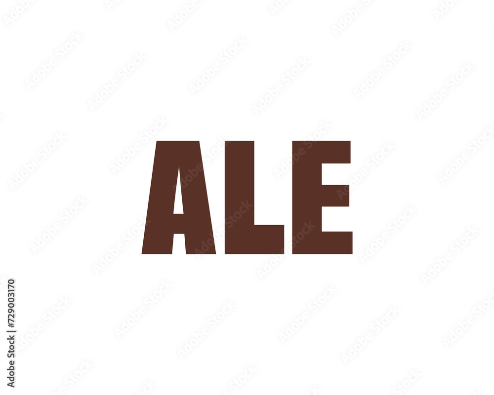 ALE logo design vector template ALE logo design vector template