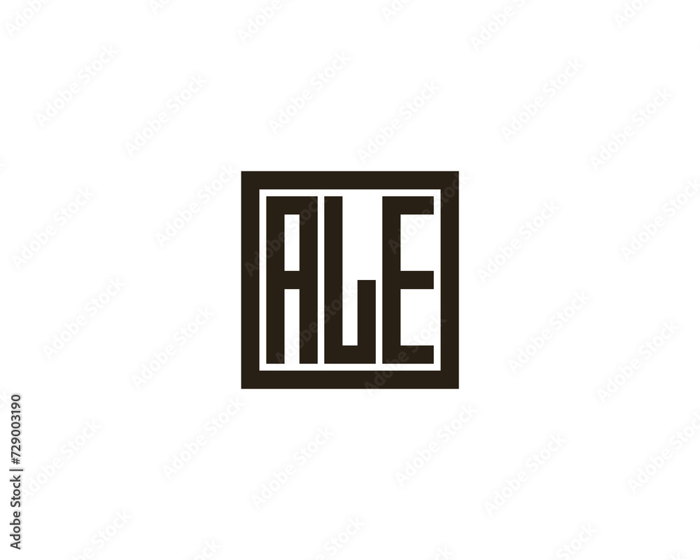 ALE logo design vector template ALE logo design vector template
